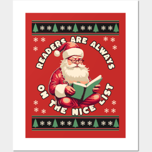 Santa says Readers are Always on the Nice List Posters and Art